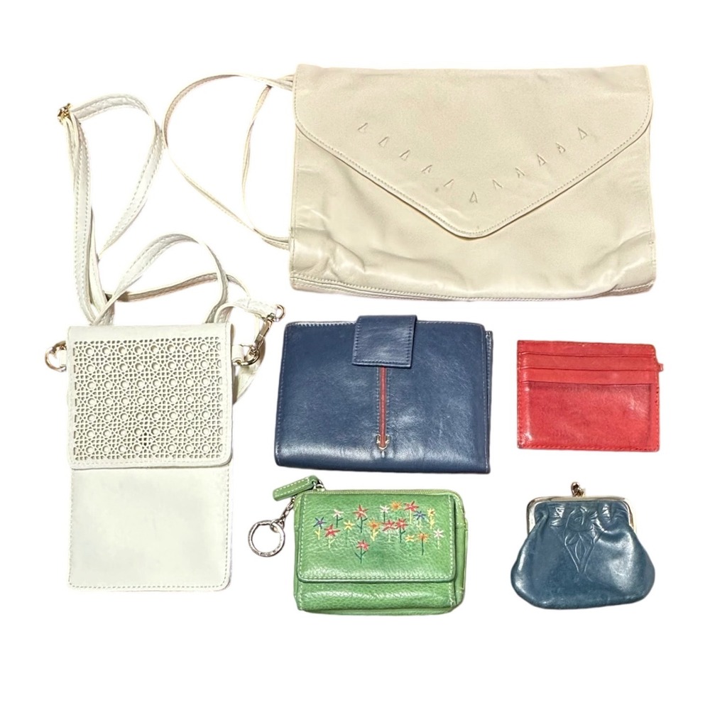 Mixed Brand Wallet Clutch Bag Lot Womens Multicolor Vintage 6pc‎ Bundle